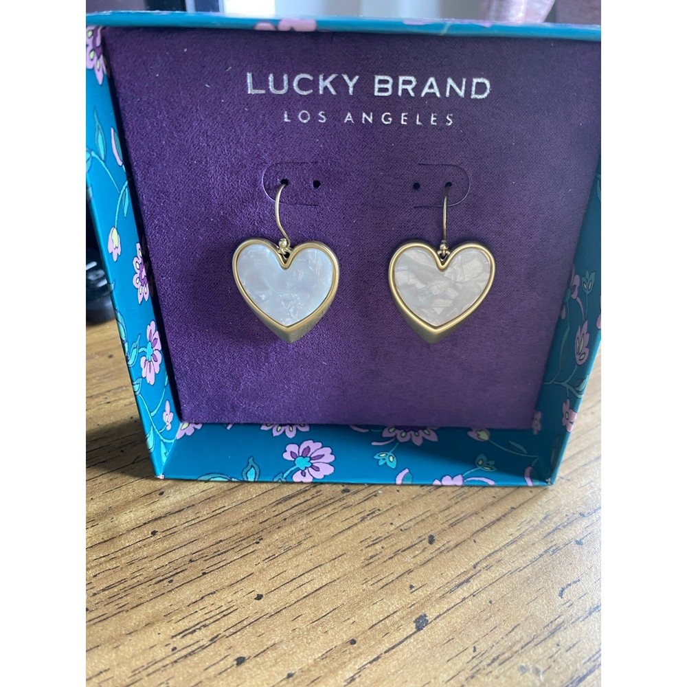 Lucky Brand Heart Earrings